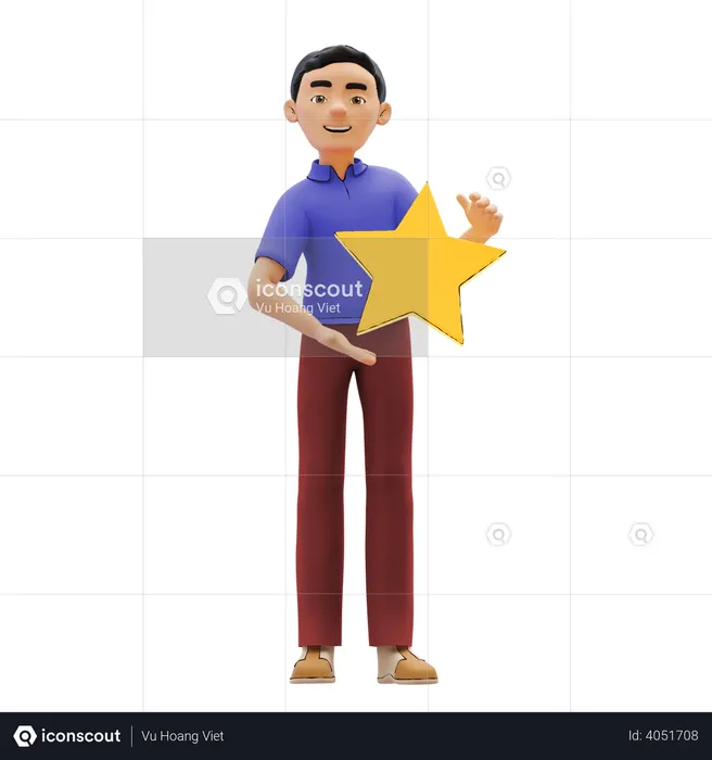 Customer rating  3D Illustration