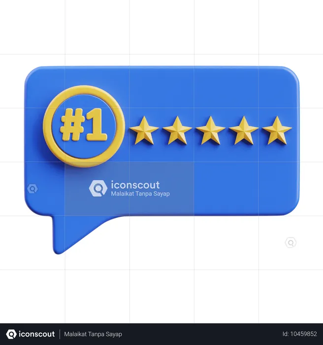 Customer Review  3D Icon