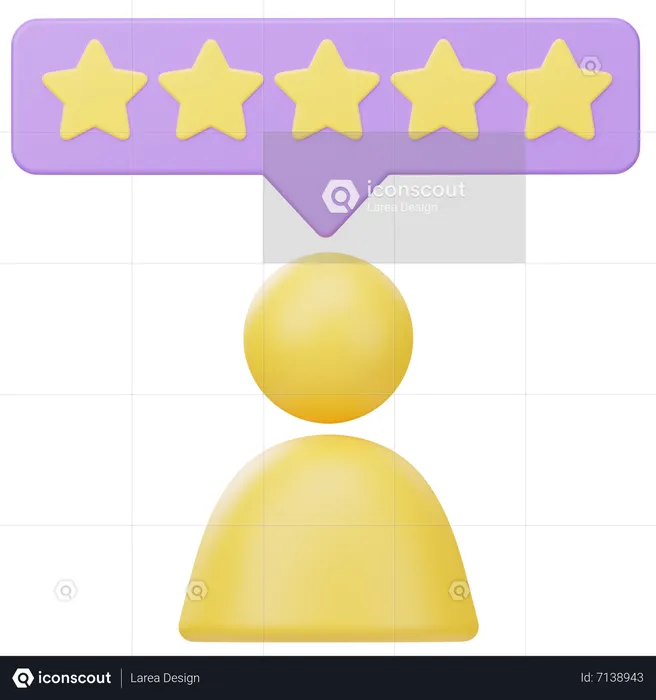 Customer Review  3D Icon