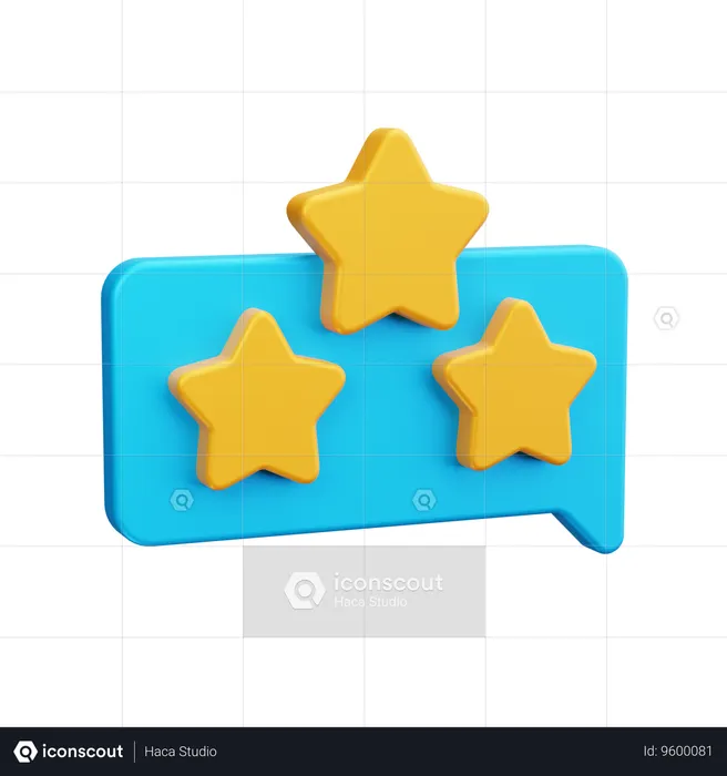 Customer Review  3D Icon