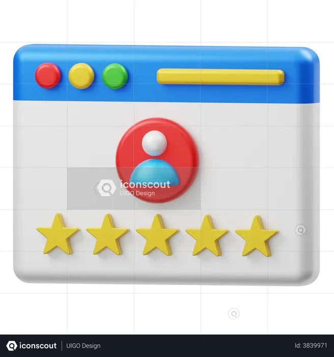 Customer Review  3D Illustration