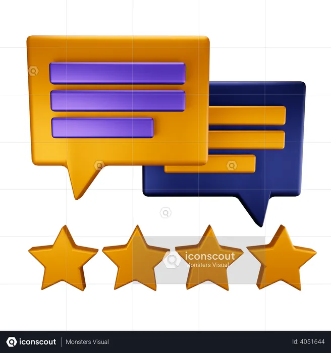 Customer reviews  3D Illustration