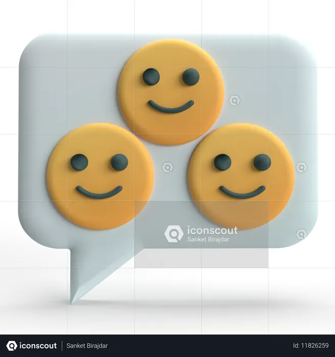 고객 만족  3D Icon