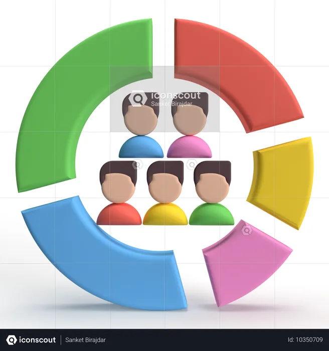 Customer Segmentation  3D Icon