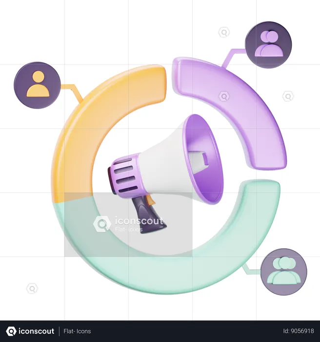 Customer Segmentation  3D Icon