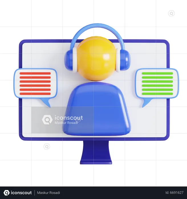 Customer Service  3D Icon