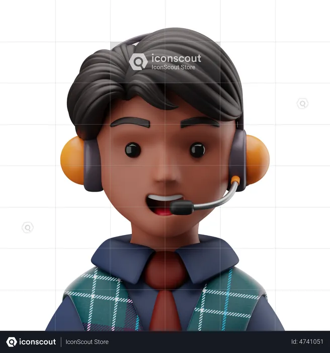 Customer Supporter  3D Icon