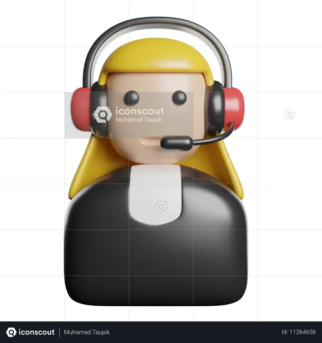 Customer Service Agent  3D Icon