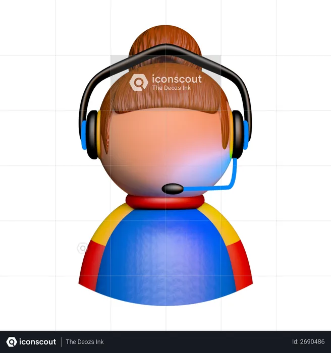 Customer support  3D Illustration