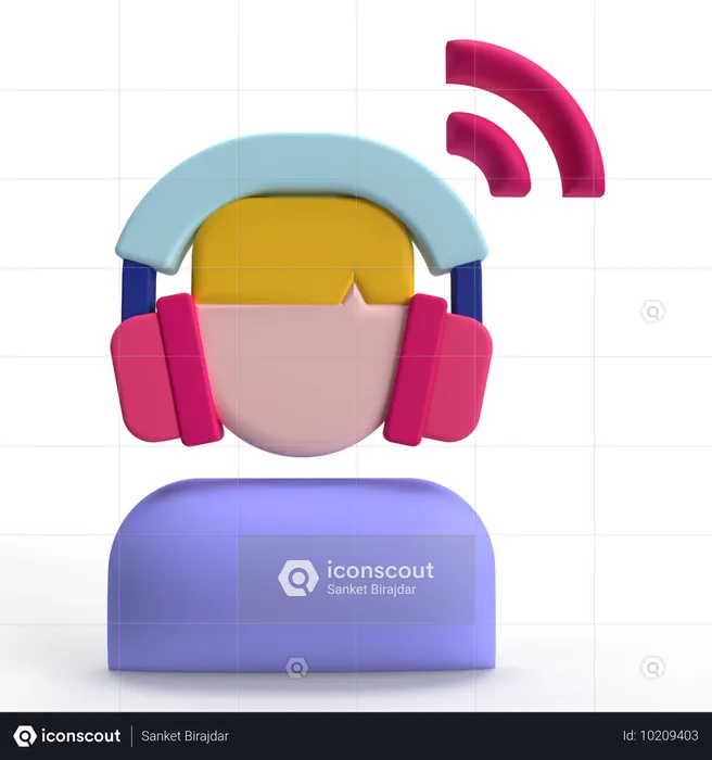 Customer Support  3D Icon