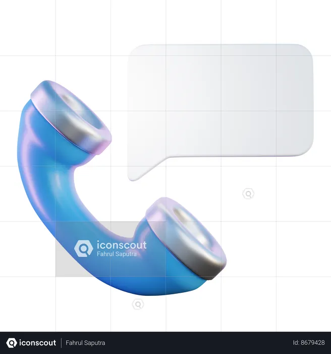 Customer Support Call Center  3D Icon