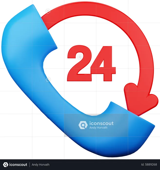 Customer Support Hotline  3D Icon