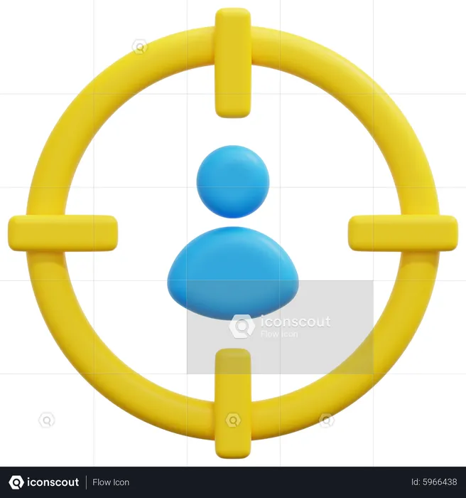 Customer Target  3D Icon