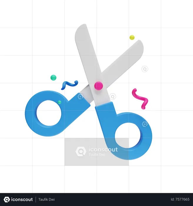 Cut  3D Icon