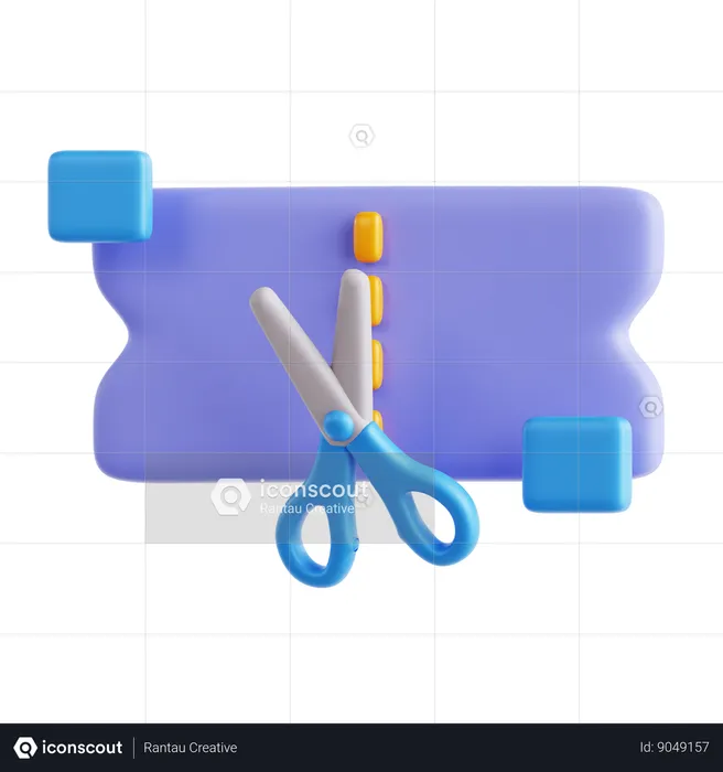 Cut Discount  3D Icon