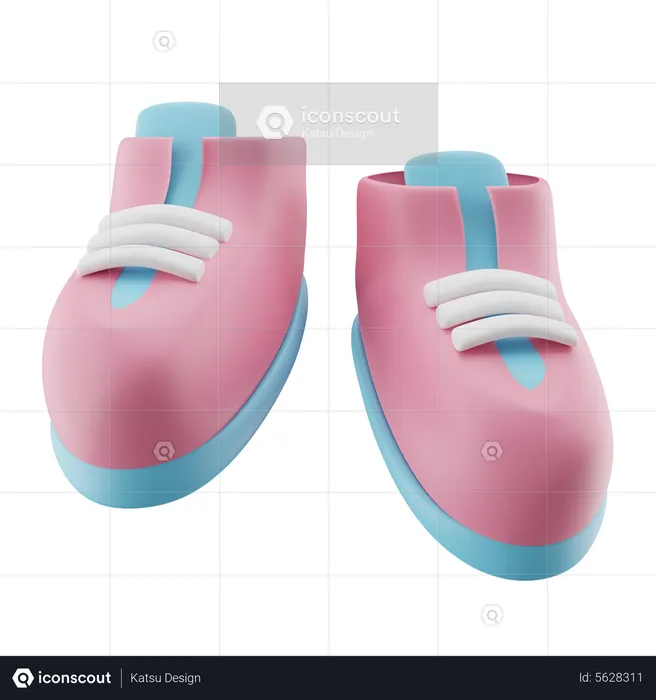 Cute Baby Shoes  3D Icon