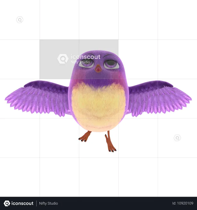 Cute Bird  3D Icon