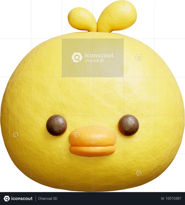 Cute Duck  3D Icon