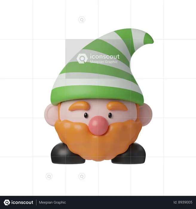 Cute Elf  3D Icon