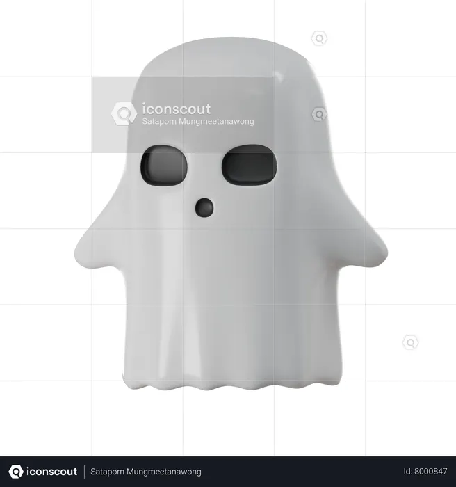 Cute Ghost  3D Icon