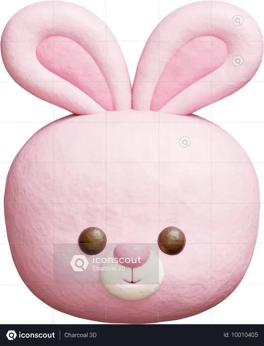 Cute Rabbit  3D Icon