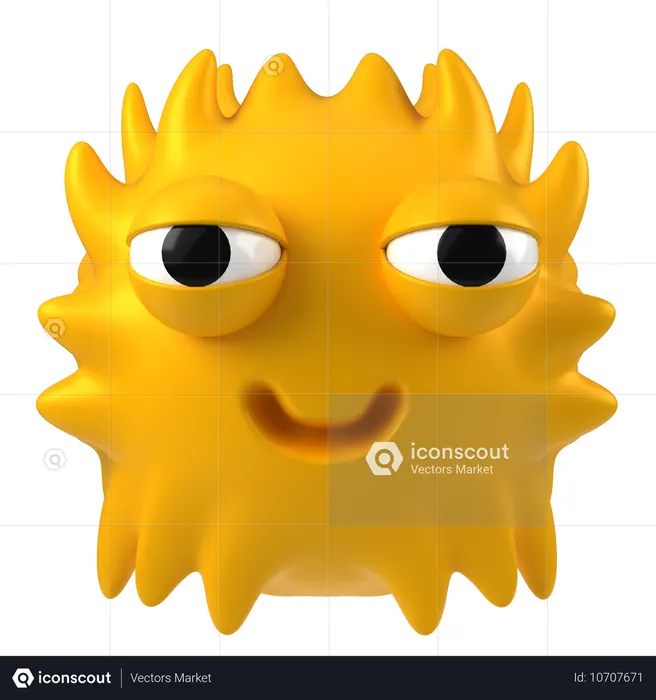 Cute Smiley  3D Icon