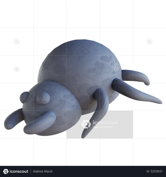 Cute Spider  3D Icon