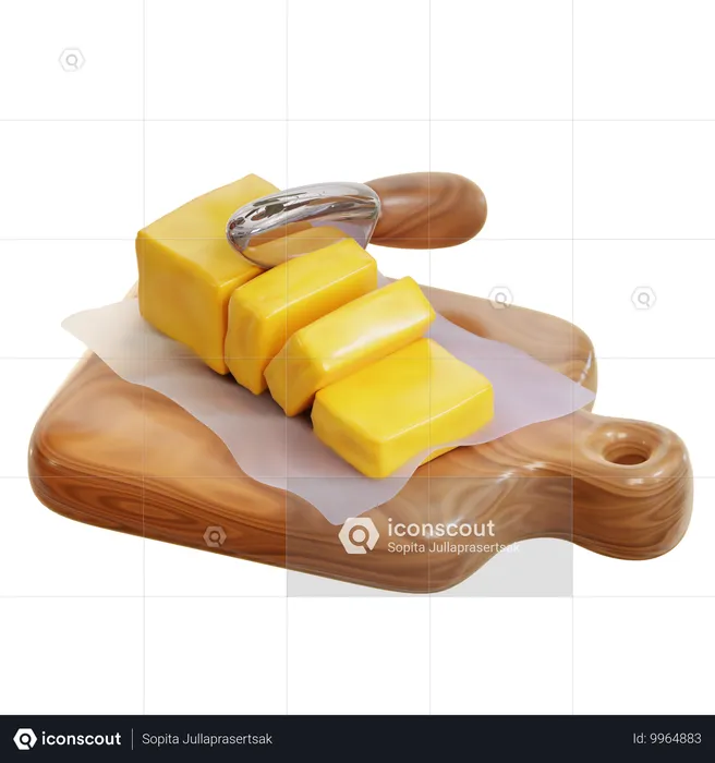 Cutting Board  3D Icon