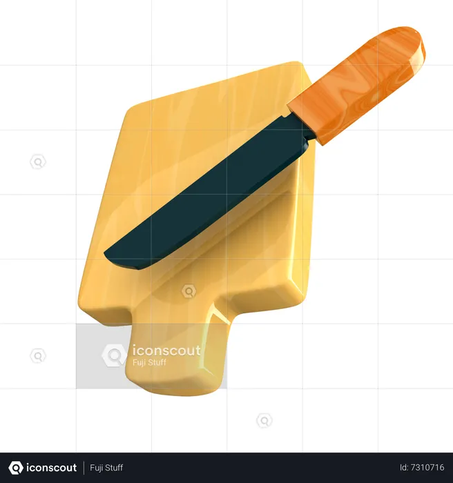 Cutting Board  3D Icon