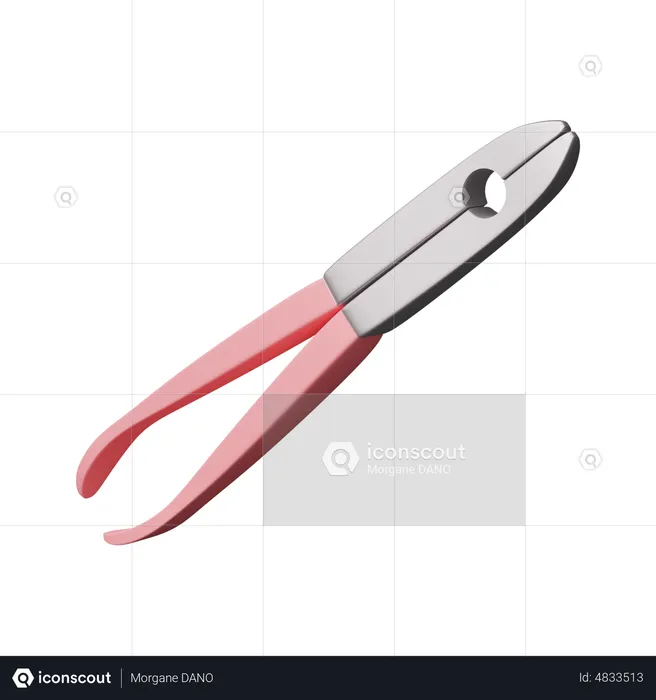 Cutting Pliers  3D Icon