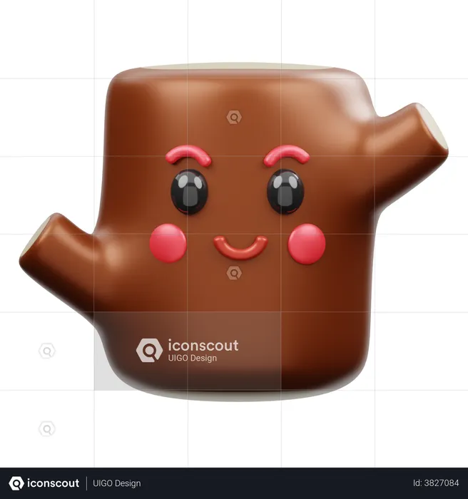 Cutting Wood Emoji 3D Emoji