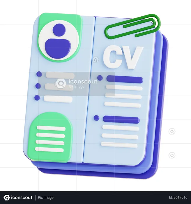 CV Form  3D Icon