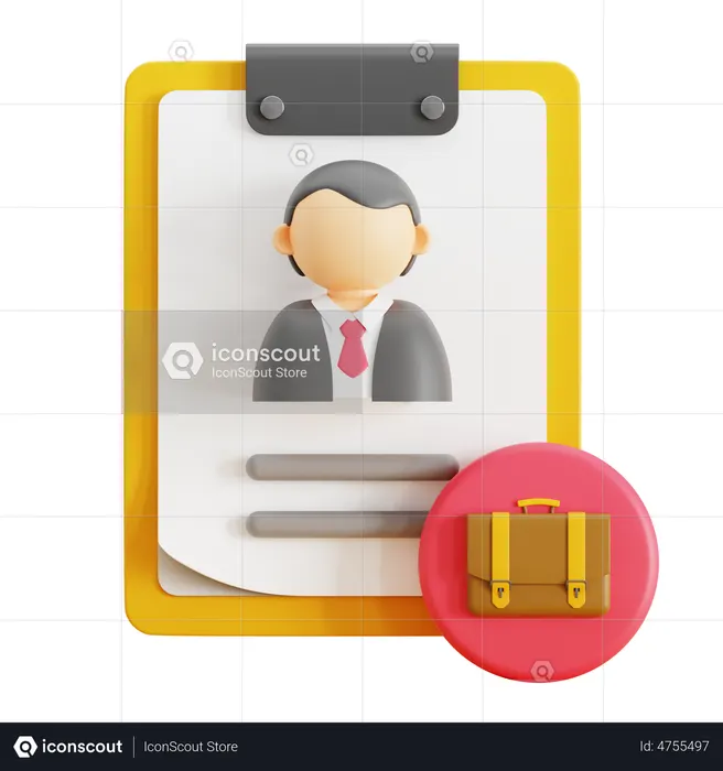 Cv Form  3D Icon