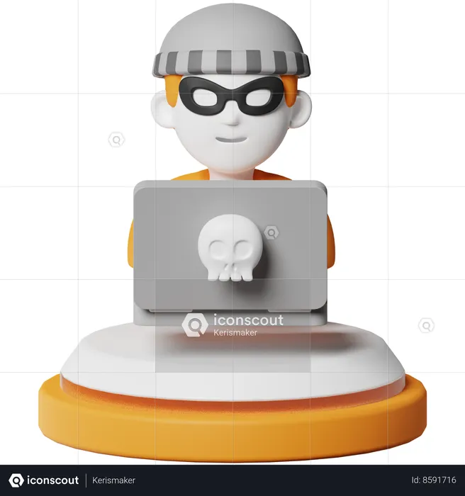 Cyber crime  3D Icon