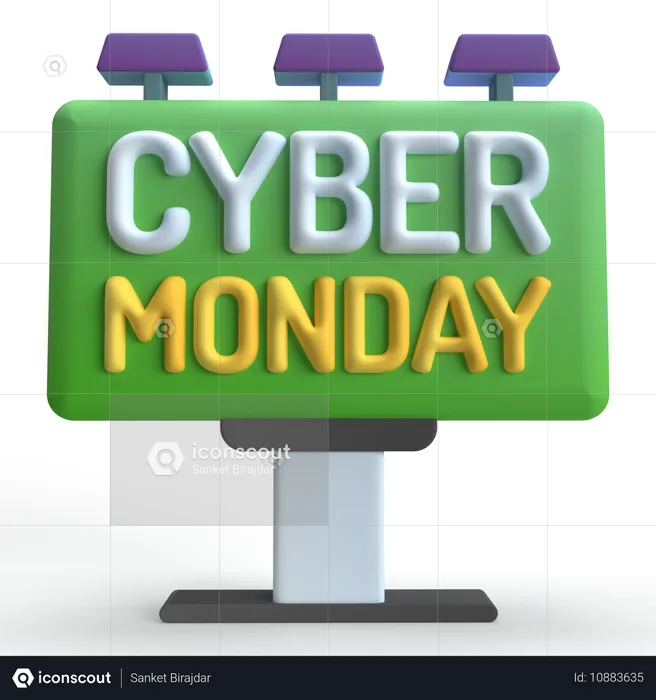 Cyber Monday  3D Icon