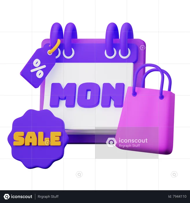 Cyber Monday  3D Icon