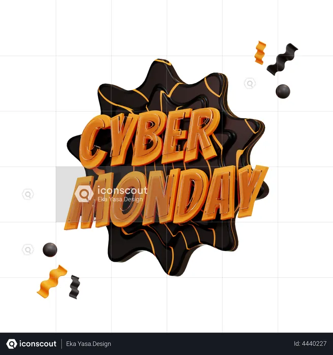 Cyber Monday  3D Illustration