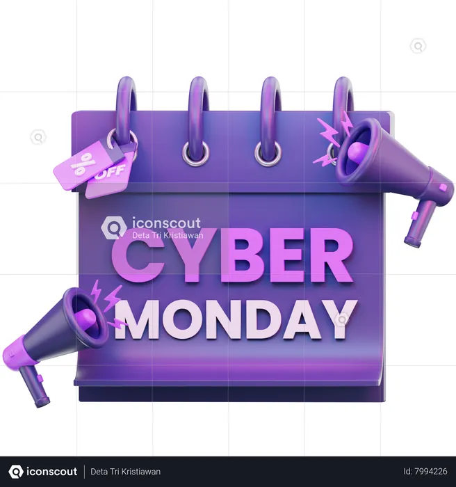 Cyber Monday  3D Icon