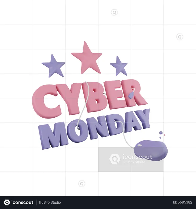 Cyber Monday Click  3D Icon