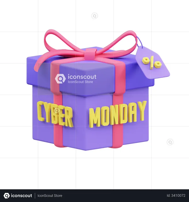 Cyber Monday Geschenk  3D Icon