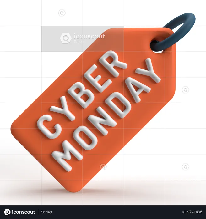 Cyber Monday-Tag  3D Icon