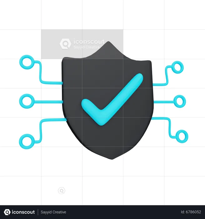 Cyber Security 2  3D Icon