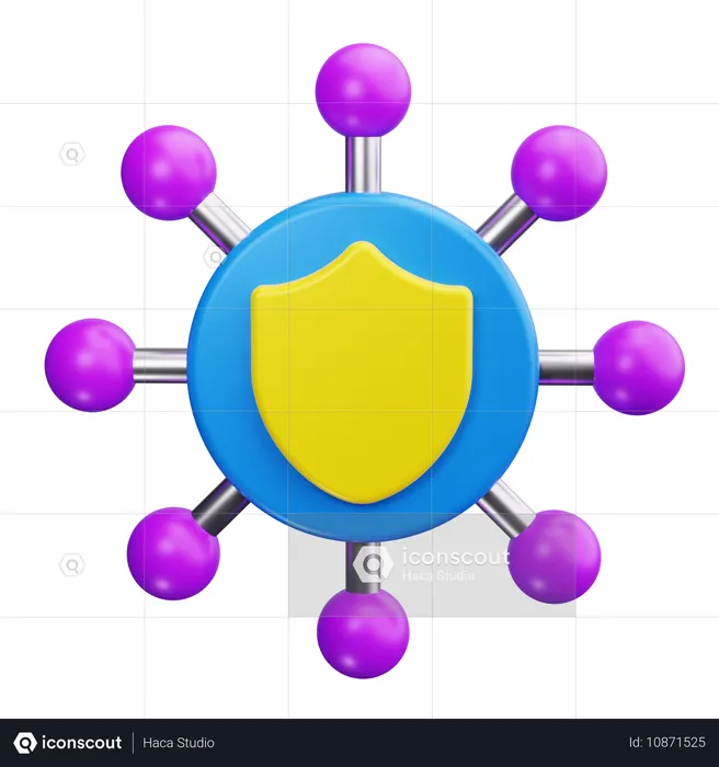 Cyber Security  3D Icon