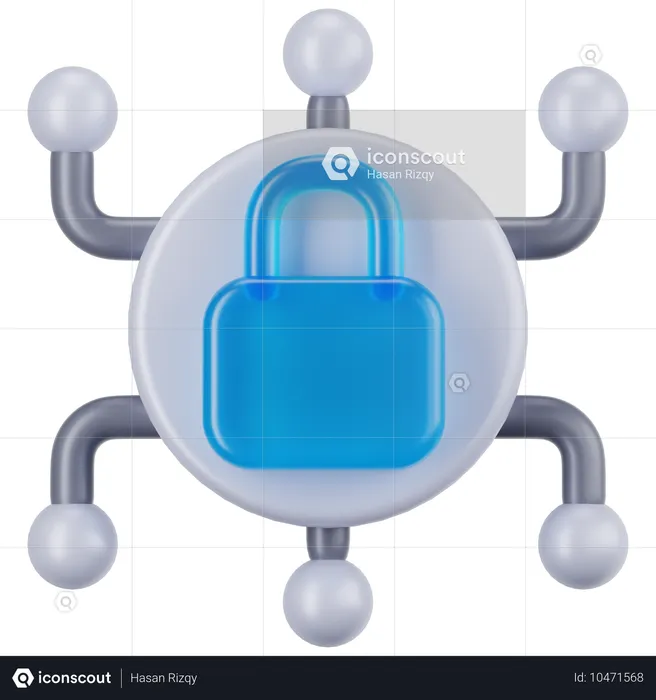 Cyber Security  3D Icon