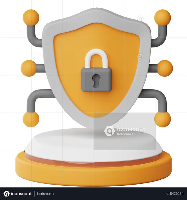 Cyber Security  3D Icon