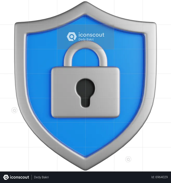 Cyber Security  3D Icon