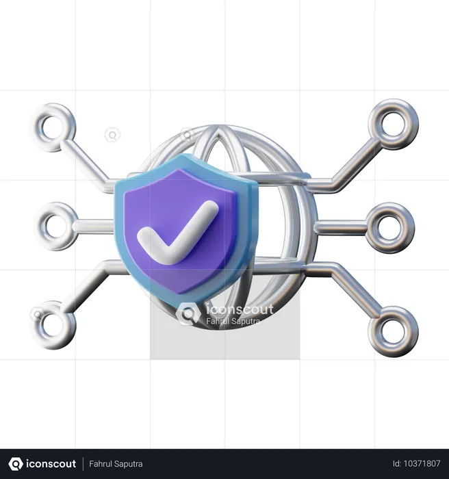 Cybersicherheitsversicherung  3D Icon