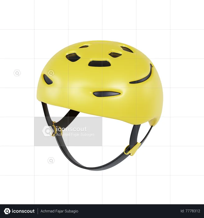 Cycling Helmet  3D Icon