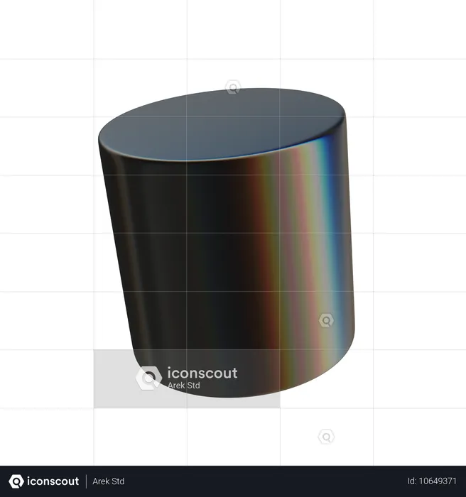 シリンダー  3D Icon