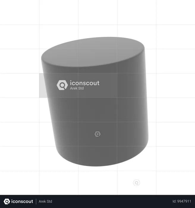 Cylinder  3D Icon